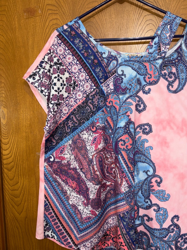 One World Pink Tie-Dye Tunic Oversized — image 3 of 7